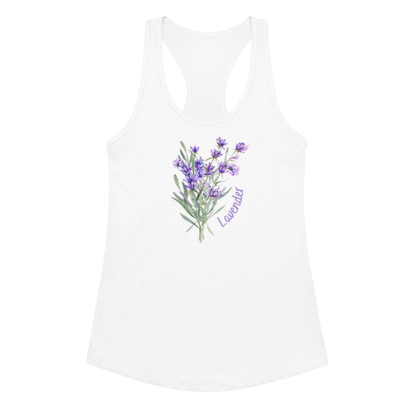 Women’s fitted racerback tank top - front view