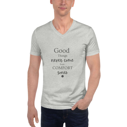 Unisex Short Sleeve V-Neck T-Shirt