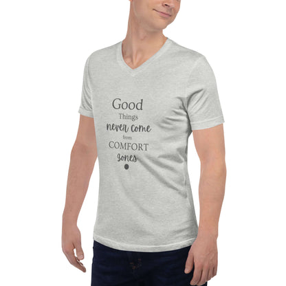 Unisex Short Sleeve V-Neck T-Shirt