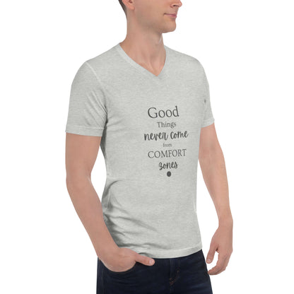 Unisex Short Sleeve V-Neck T-Shirt