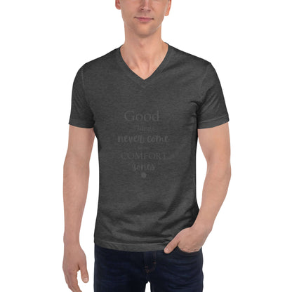 Unisex Short Sleeve V-Neck T-Shirt