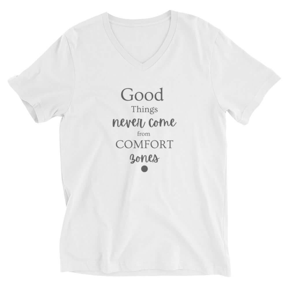Unisex Short Sleeve V-Neck T-Shirt