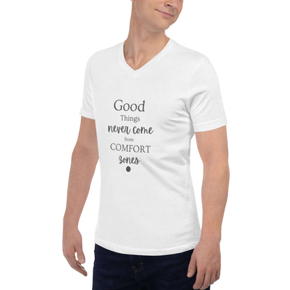 Unisex Short Sleeve V-Neck T-Shirt