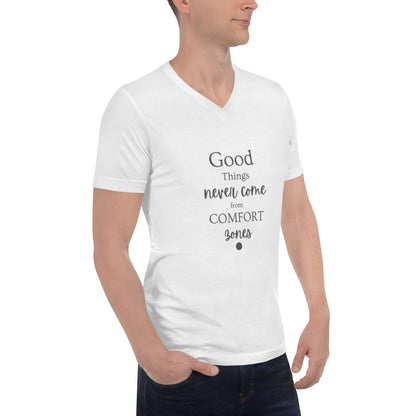 Unisex Short Sleeve V-Neck T-Shirt