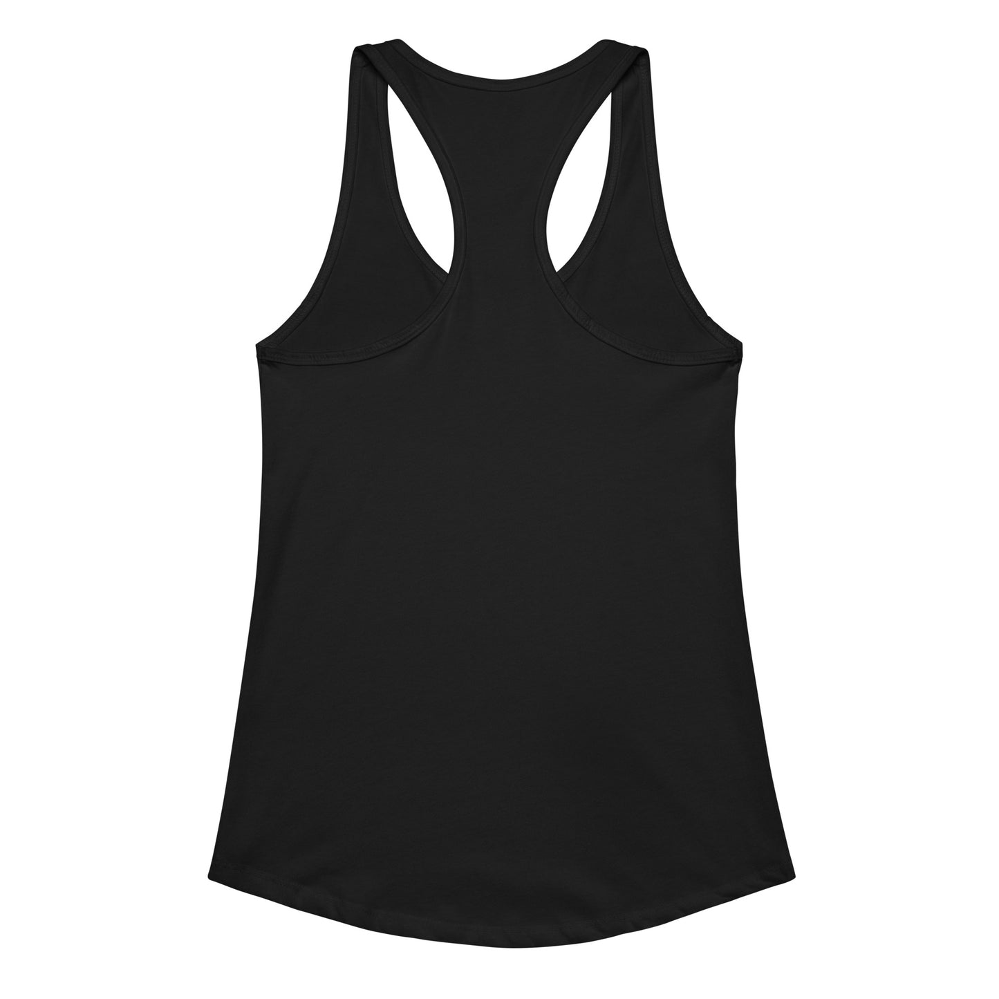 Women’s fitted racerback tank top - back view