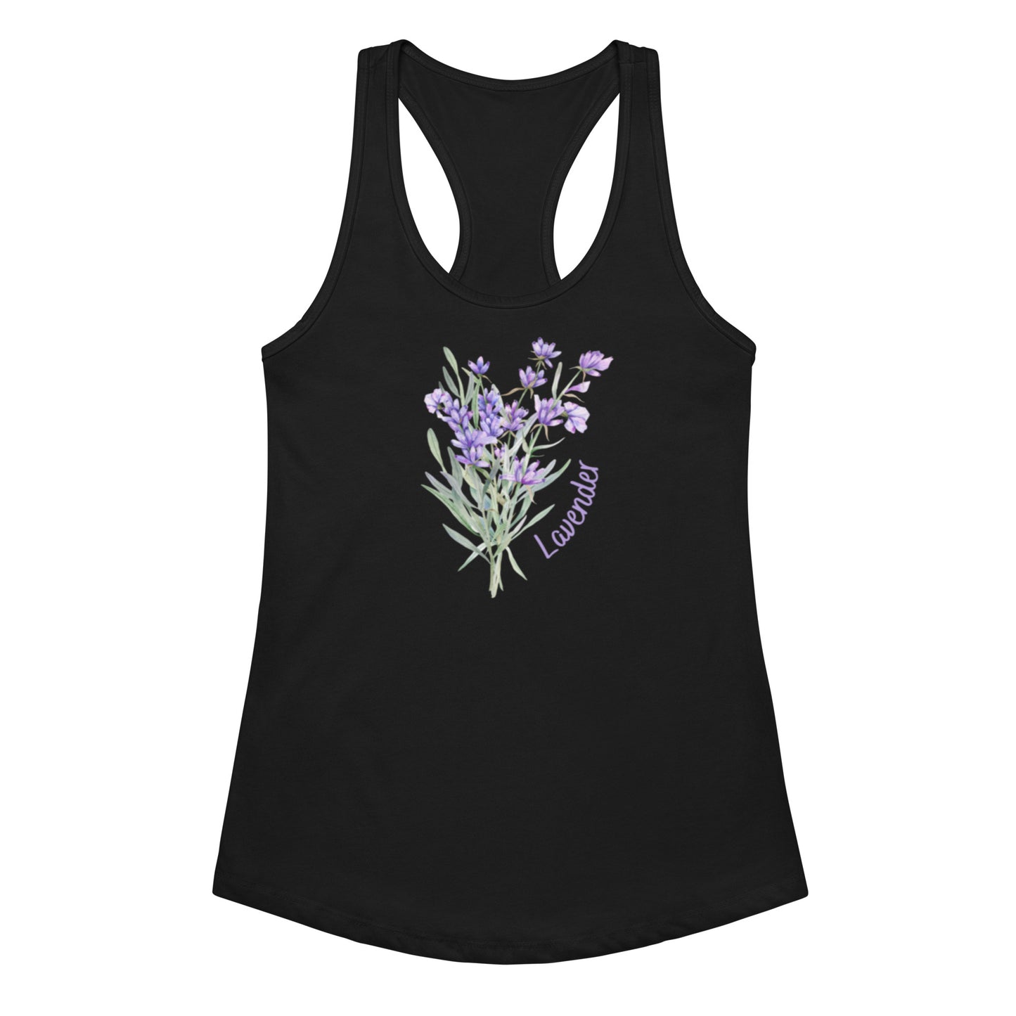 Women’s fitted racerback tank top - front view