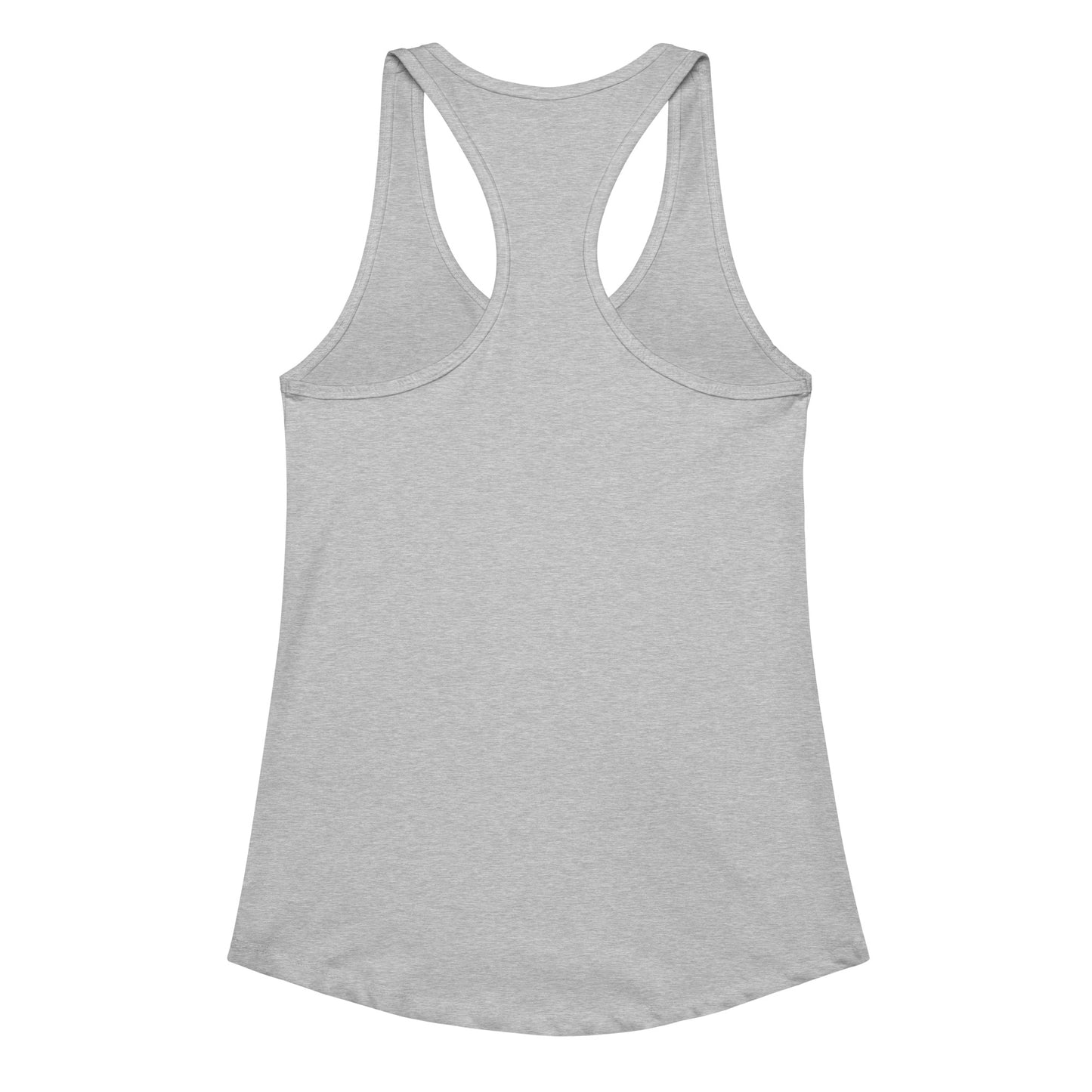 Women’s fitted racerback tank top - back view