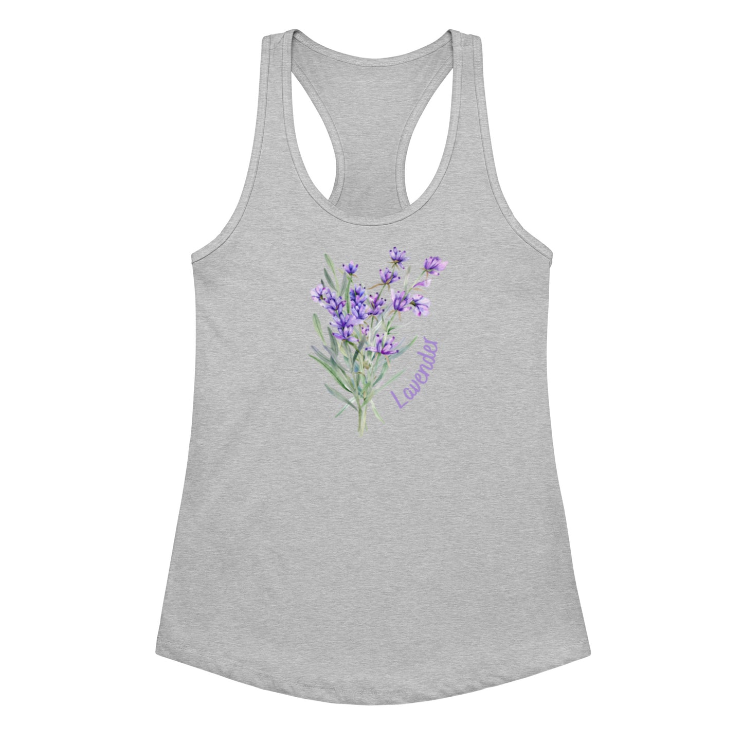 Women’s fitted racerback tank top - front view