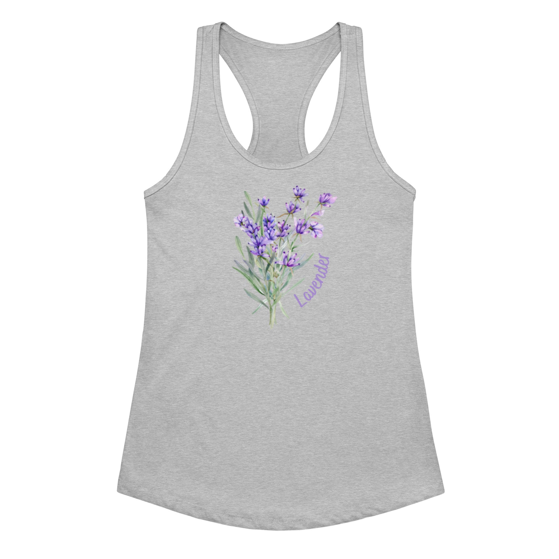Women’s fitted racerback tank top - front view