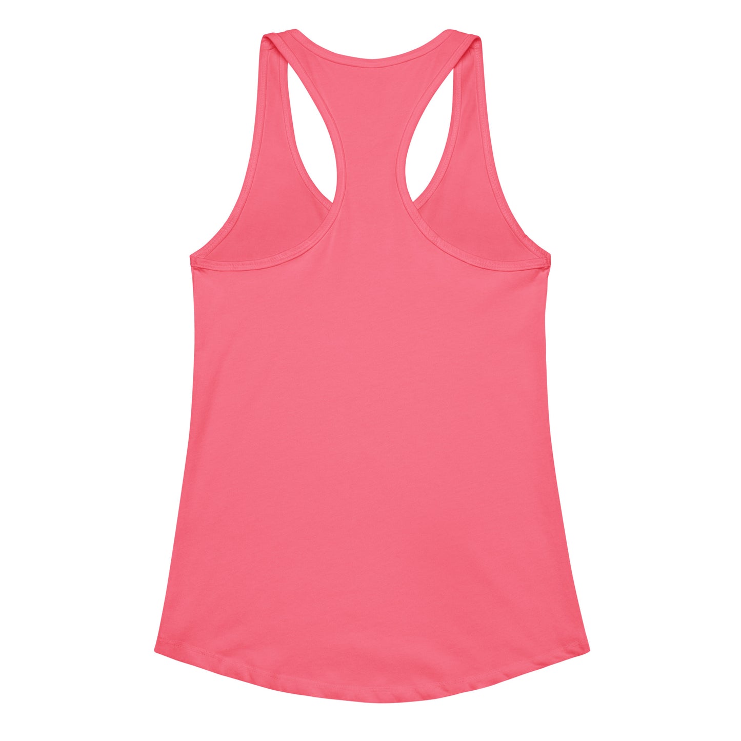 Women’s fitted racerback tank top - back view