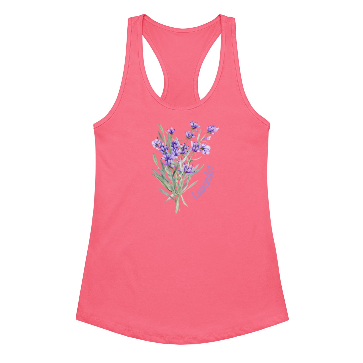 Women’s fitted racerback tank top - front view