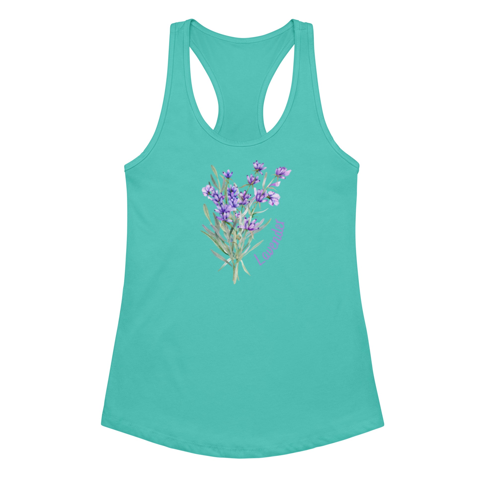Women’s fitted racerback tank top - front view