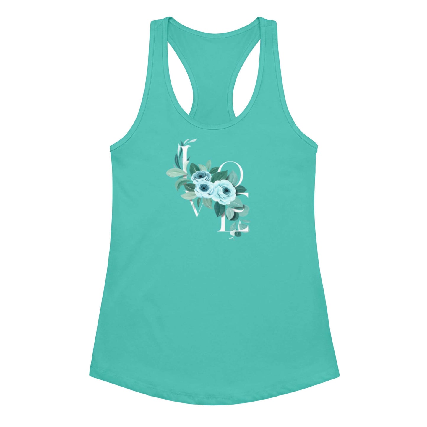 Women’s fitted racerback tank top