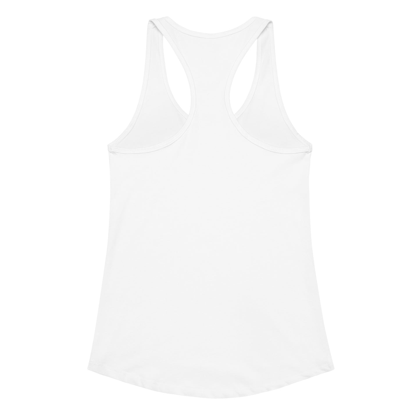 Women’s fitted racerback tank top - back view