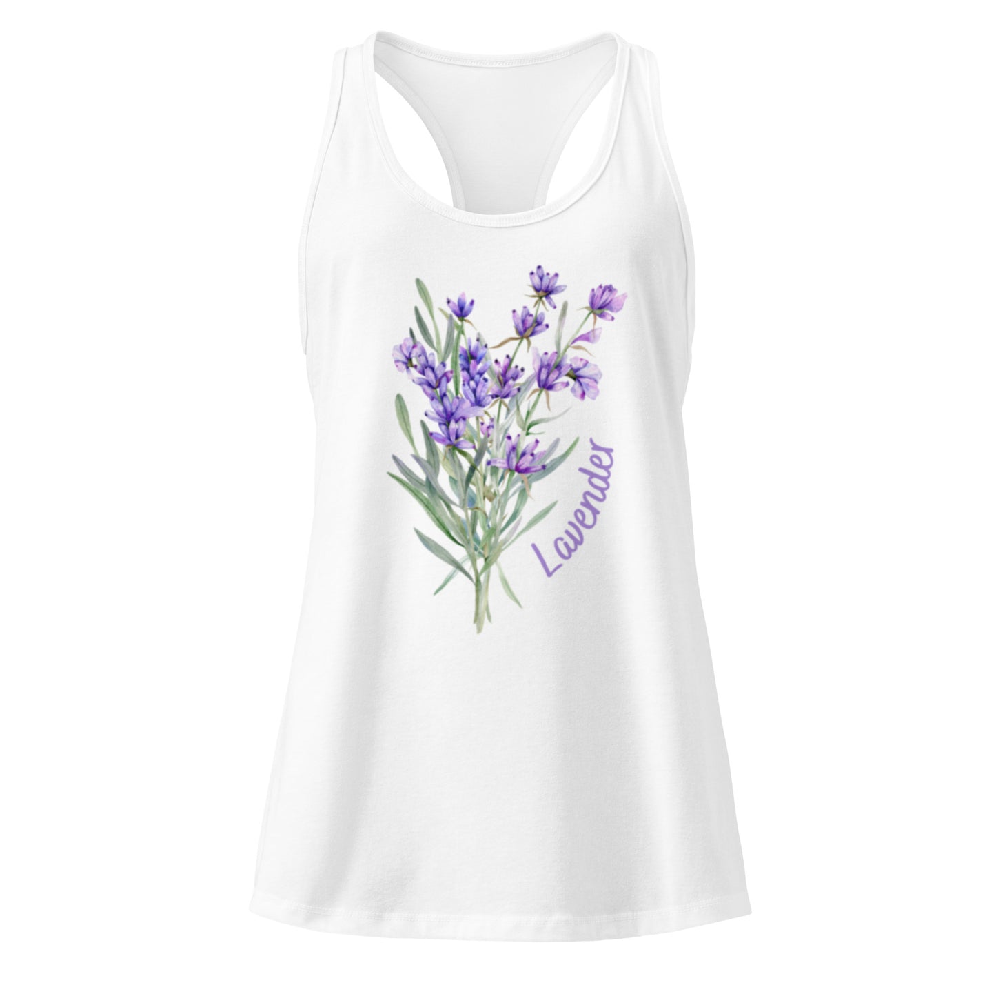 Women’s fitted racerback tank top - Front View