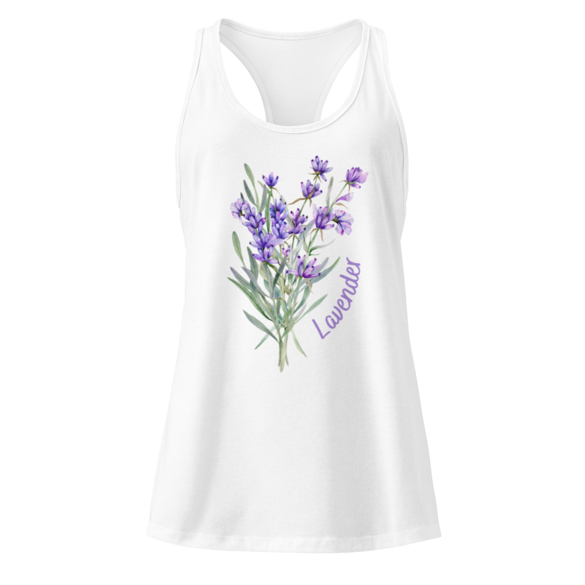 Women’s fitted racerback tank top - Front View